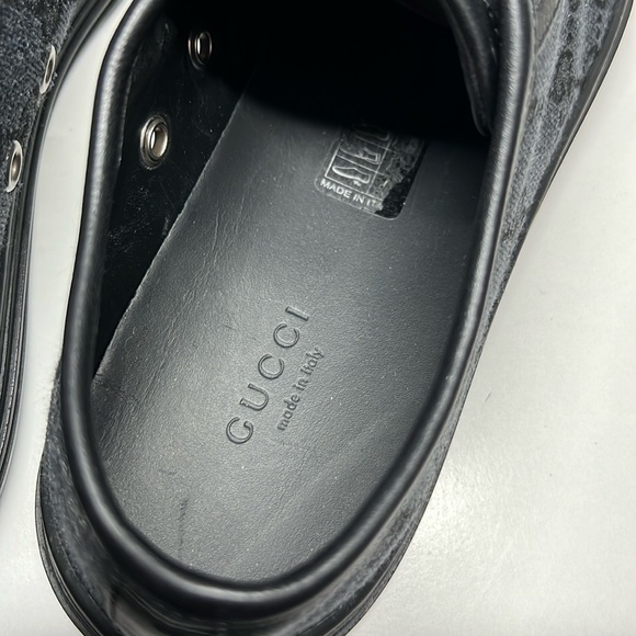 Gucci Canvas & Leather Black Sneaker Women’s Size US 7.5 - Picture 10 of 16